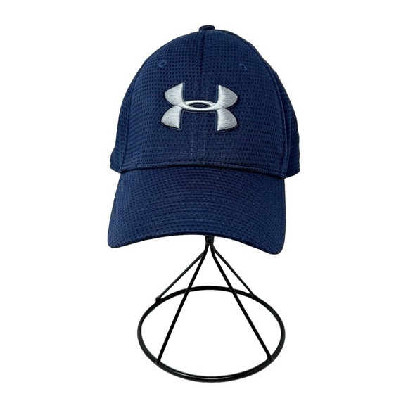 Under Armour Fitted Hat L/XL Navy Blue - Picture 1 of 5